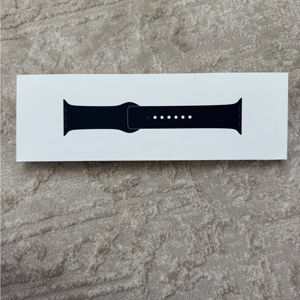 NWT Apple Watch Sport Band l Space Black l M/L